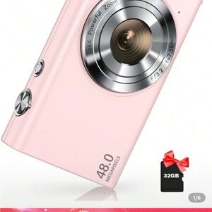 Sony Pink Digital Camera with 48.0 MP